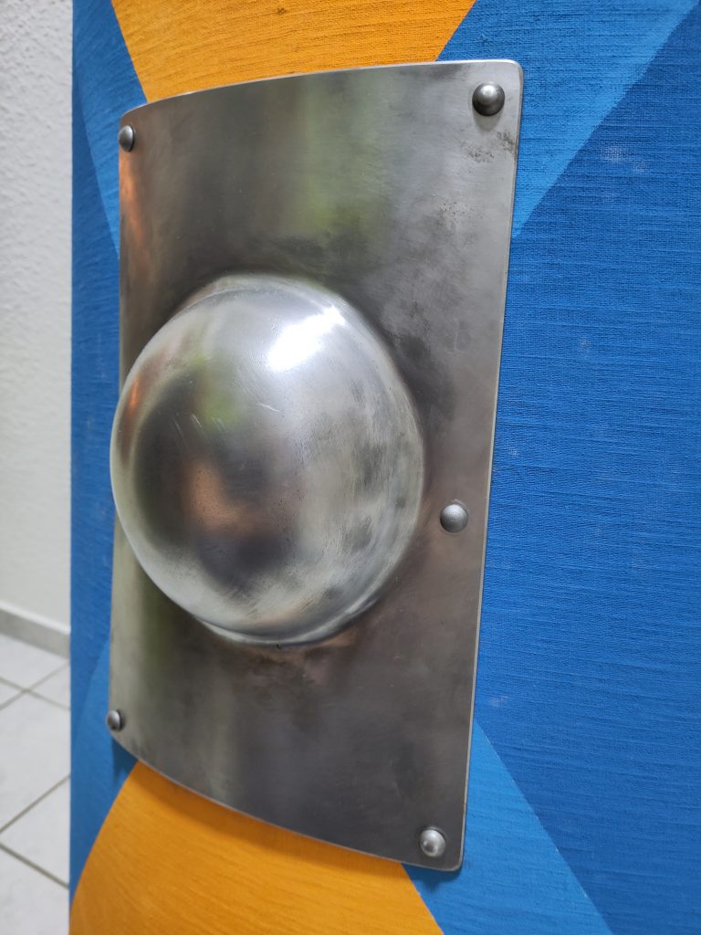 Bild 5: Der riesige Schildbuckel von Antonio Ricchardo aus Manfredonia